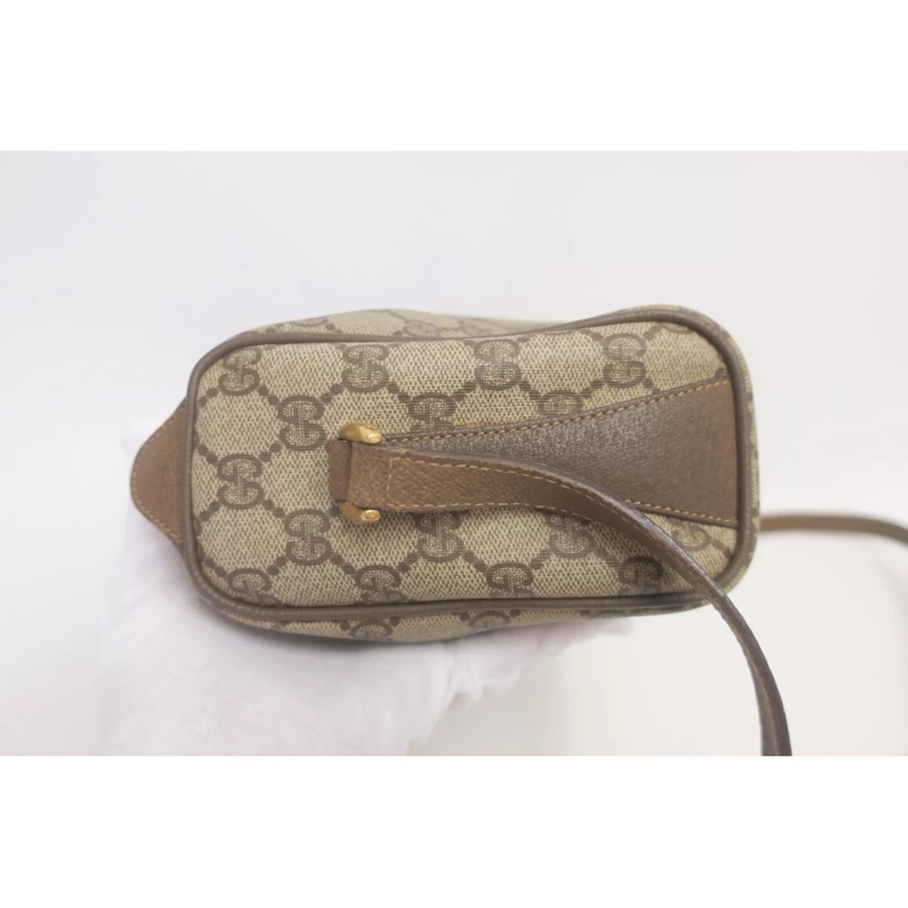 GUCCI Supreme Canvas Web Sherry Line Shoulder Cross Bag GG With Gucci Wa… - Picture 6 of 12